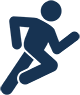 Dog jogging icon